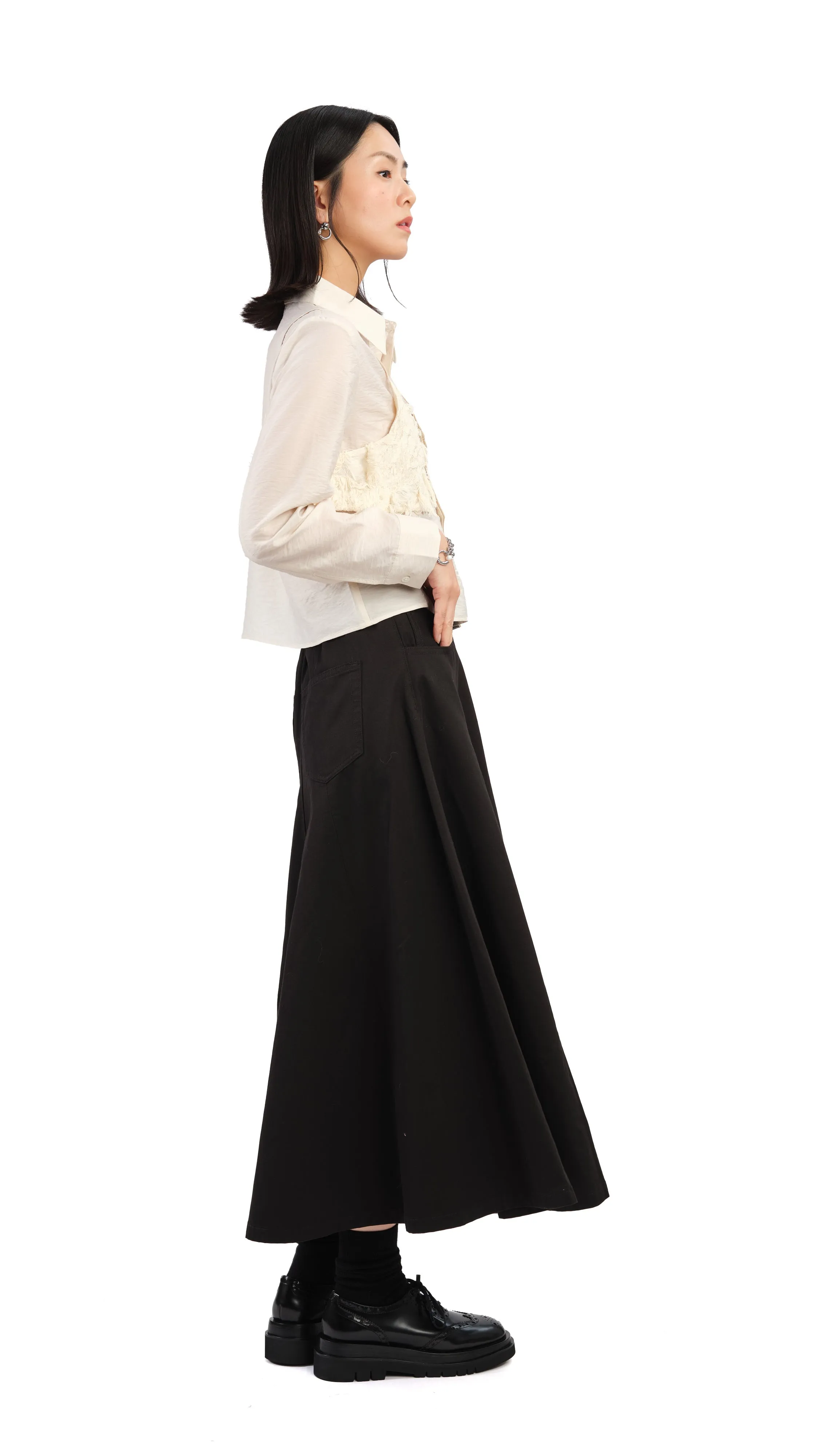 2 In 1 Fancy Jacquard Shirt