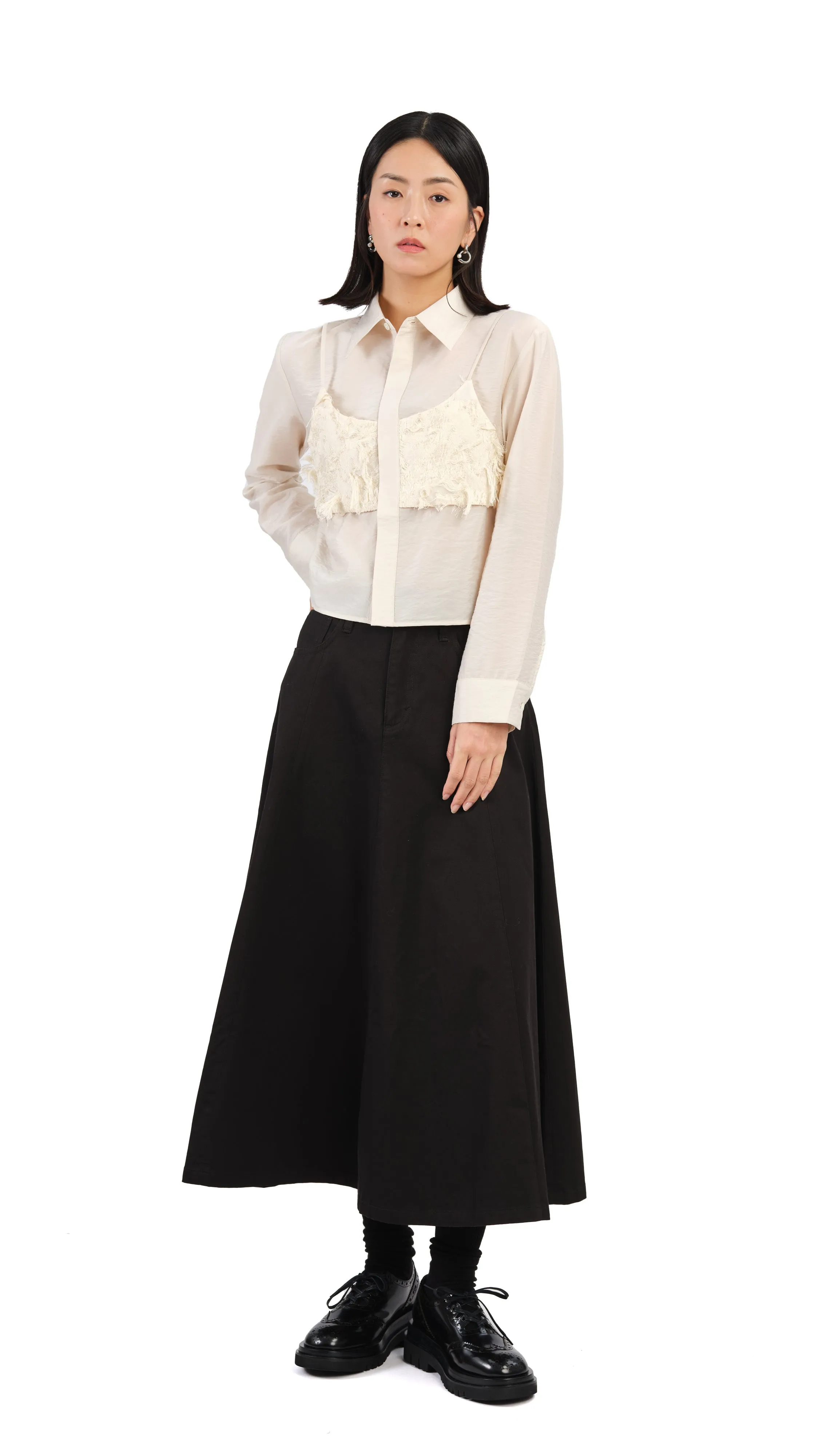 2 In 1 Fancy Jacquard Shirt