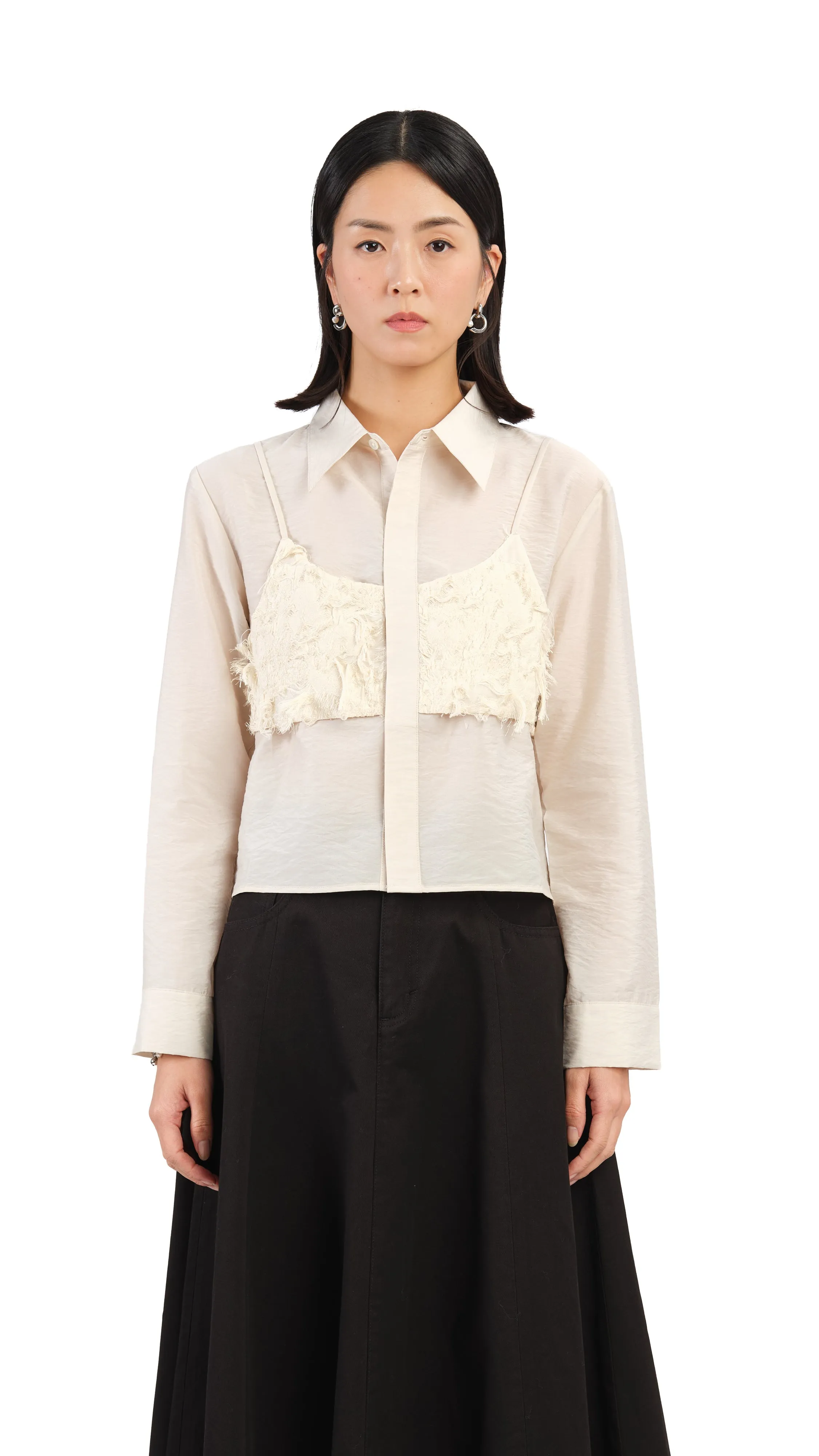 2 In 1 Fancy Jacquard Shirt