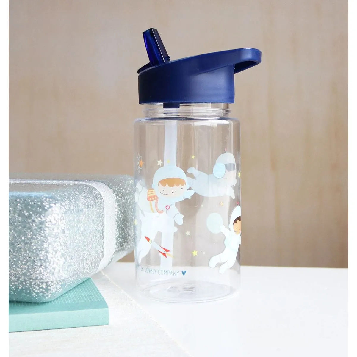A Little Lovely Company Drink Bottle: Astronauts