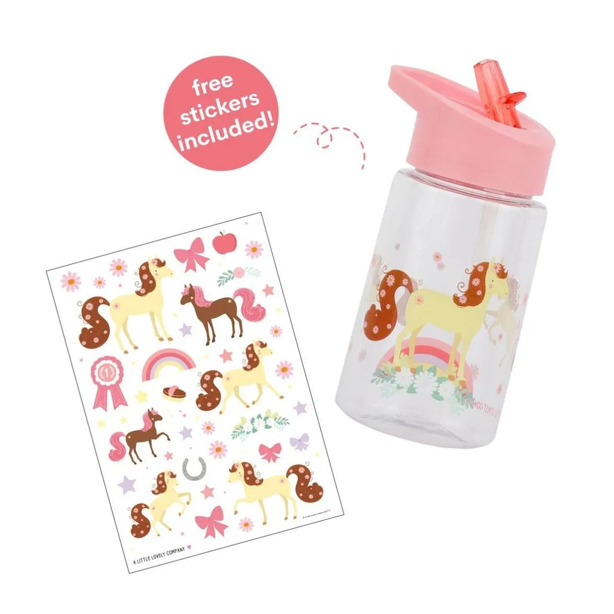 A Little Lovely Company Drink Bottle Horse