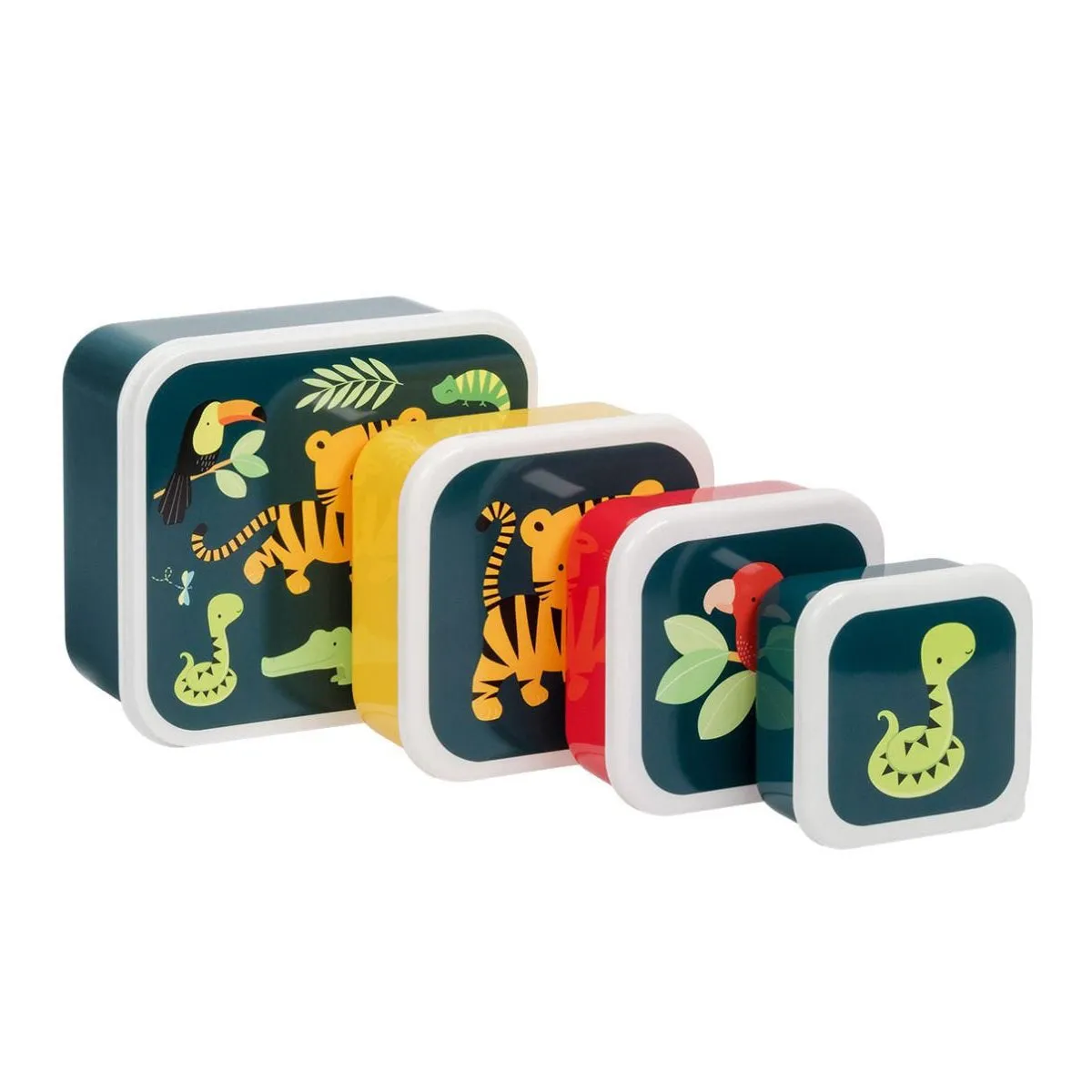 A Little Lovely Company Lunch & Snack Box Set Jungle Tiger