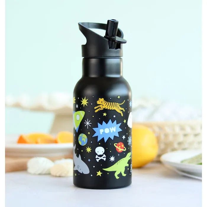A Little Lovely Company Stainless Steel Drink Bottle: Galaxy