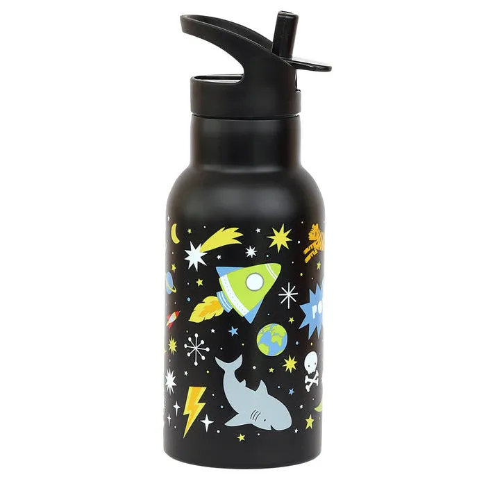 A Little Lovely Company Stainless Steel Drink Bottle: Galaxy