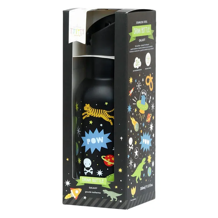 A Little Lovely Company Stainless Steel Drink Bottle: Galaxy