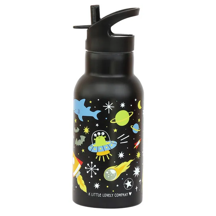 A Little Lovely Company Stainless Steel Drink Bottle: Galaxy