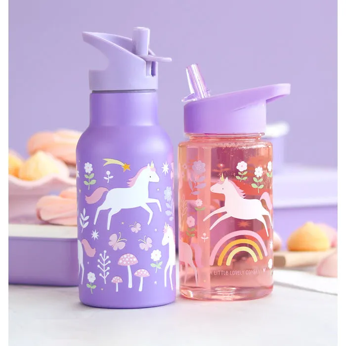 A Little Lovely Company Stainless Steel Drink Bottle: Unicorn Dreams
