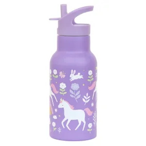 A Little Lovely Company Stainless Steel Drink Bottle: Unicorn Dreams
