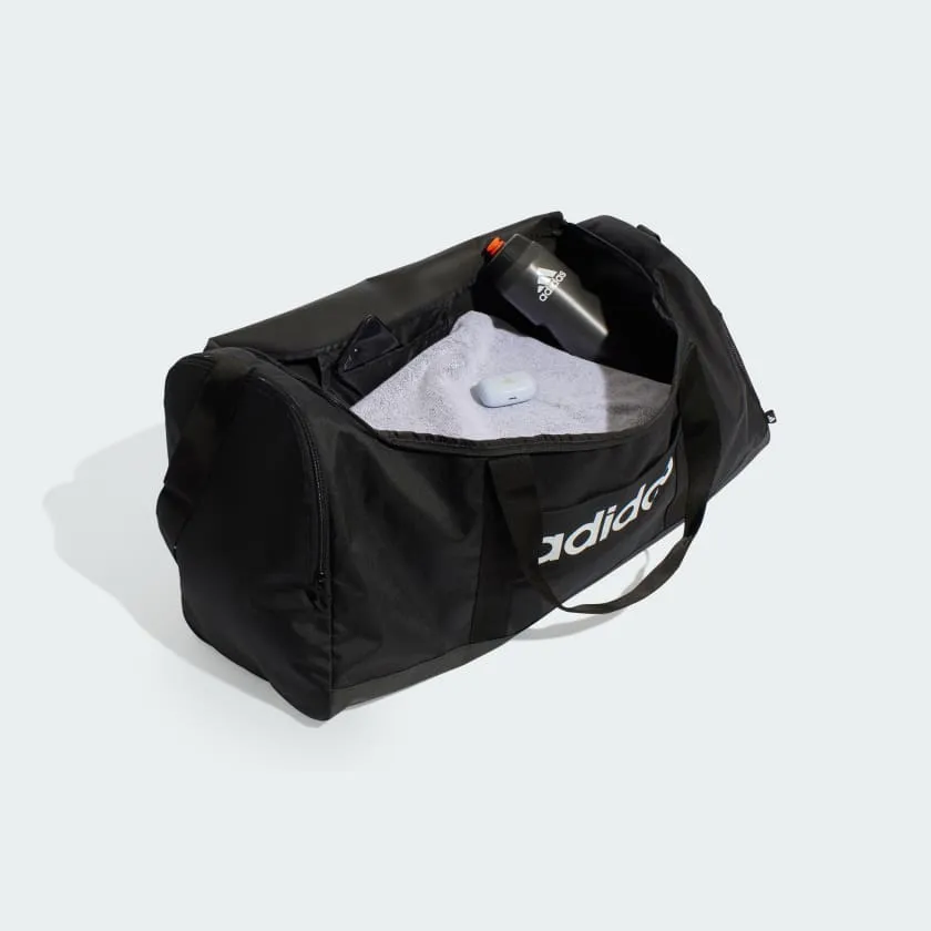 ADIDAS LINEAR DUFFLE BLACK/WHITE LARGE BAG