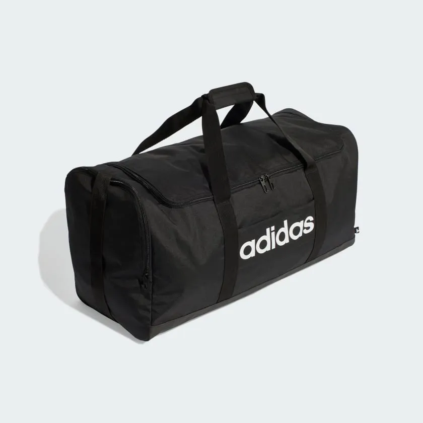 ADIDAS LINEAR DUFFLE BLACK/WHITE LARGE BAG
