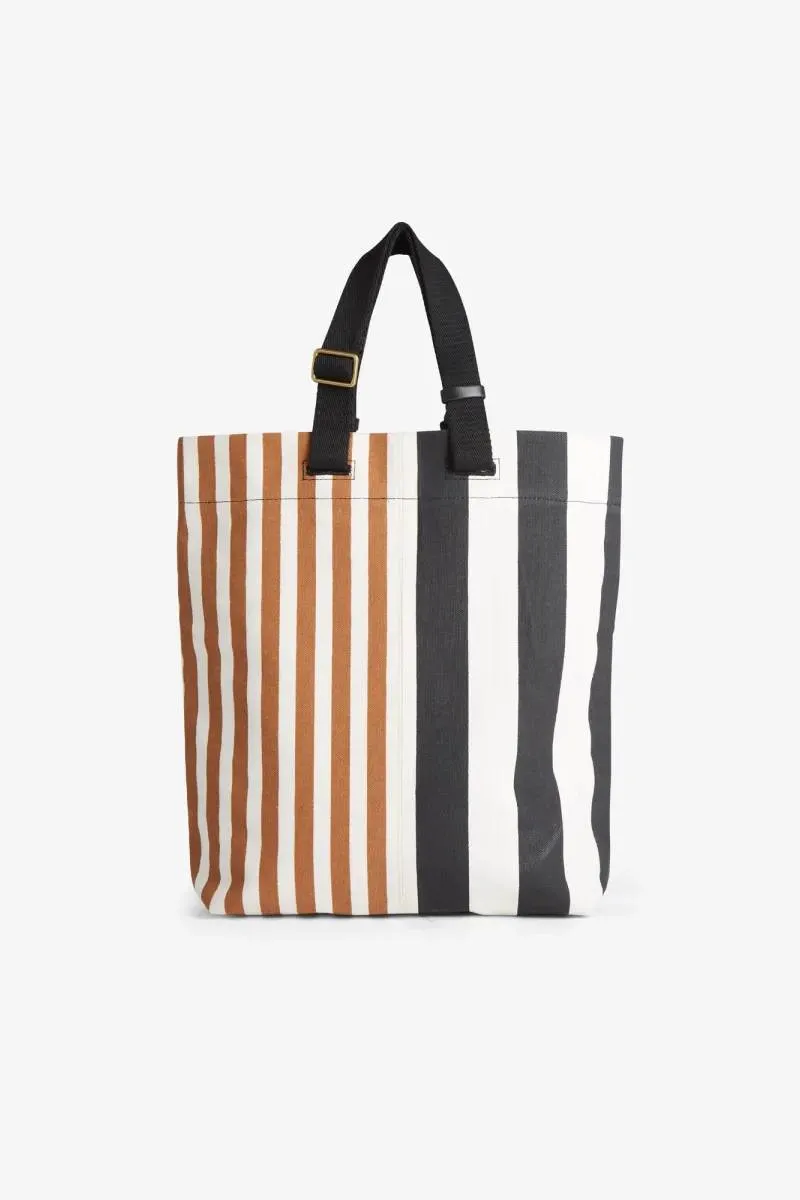 Bag Sac Street Strap Bicolor Stripes Black Ma17bic01 Black-Noir