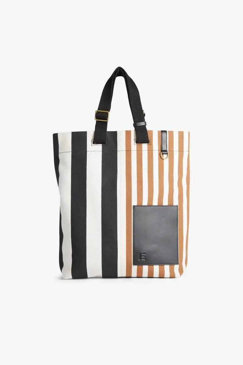 Bag Sac Street Strap Bicolor Stripes Black Ma17bic01 Black-Noir