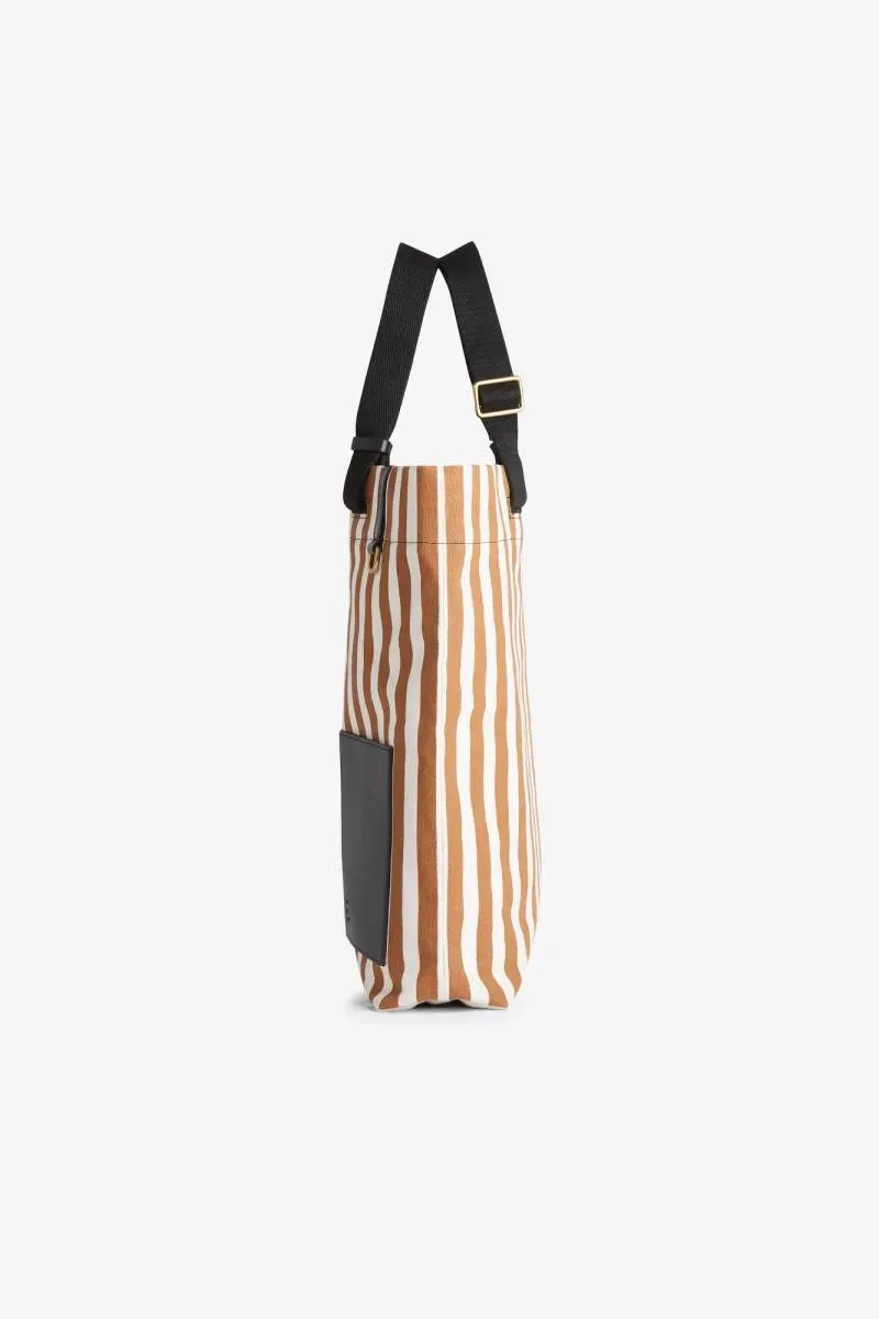 Bag Sac Street Strap Bicolor Stripes Black Ma17bic01 Black-Noir