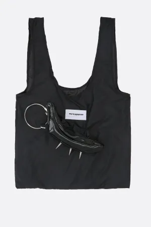 Banana tote bag in vinyl and nylon