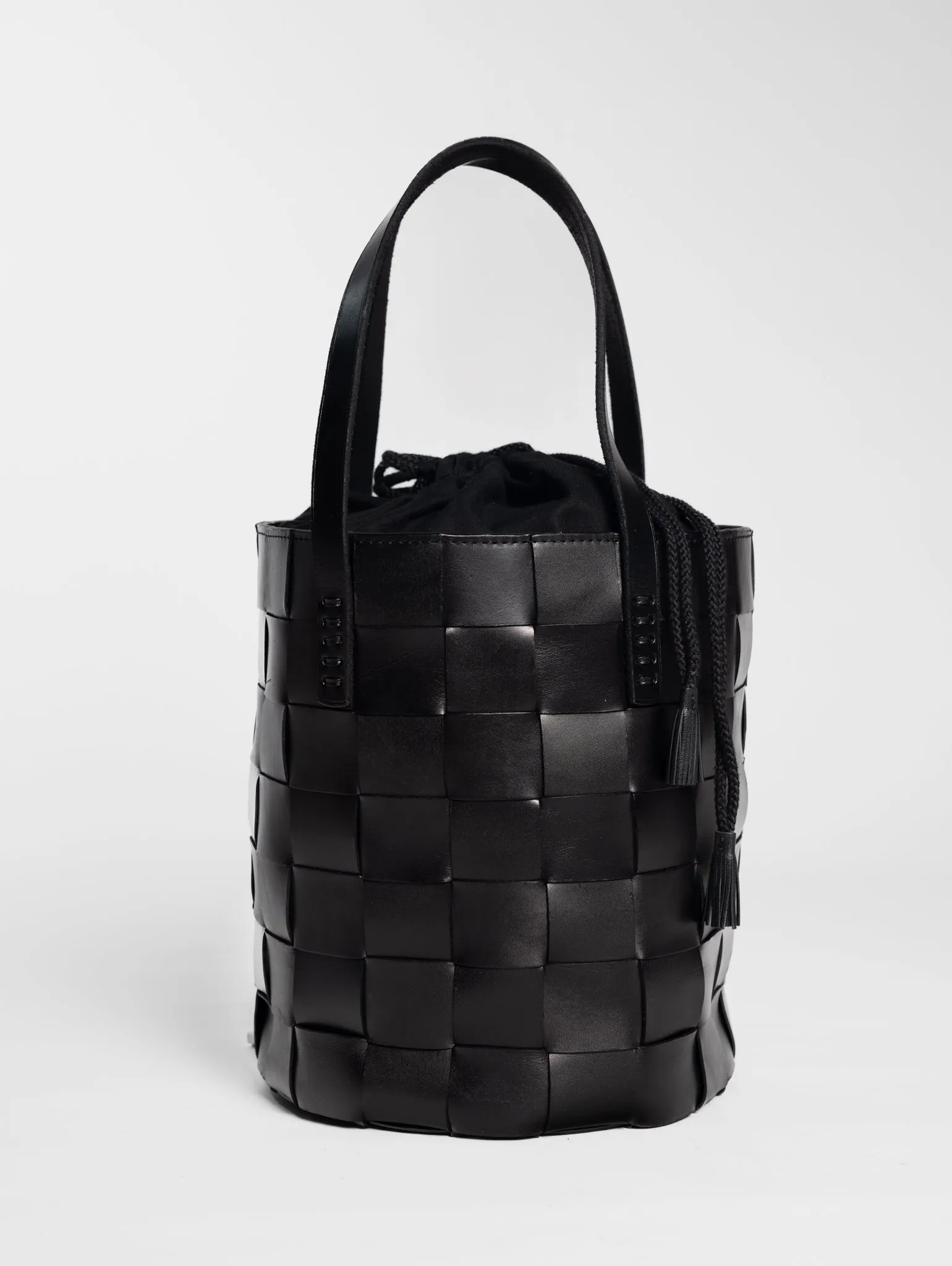 Black Japan Bucket Bag