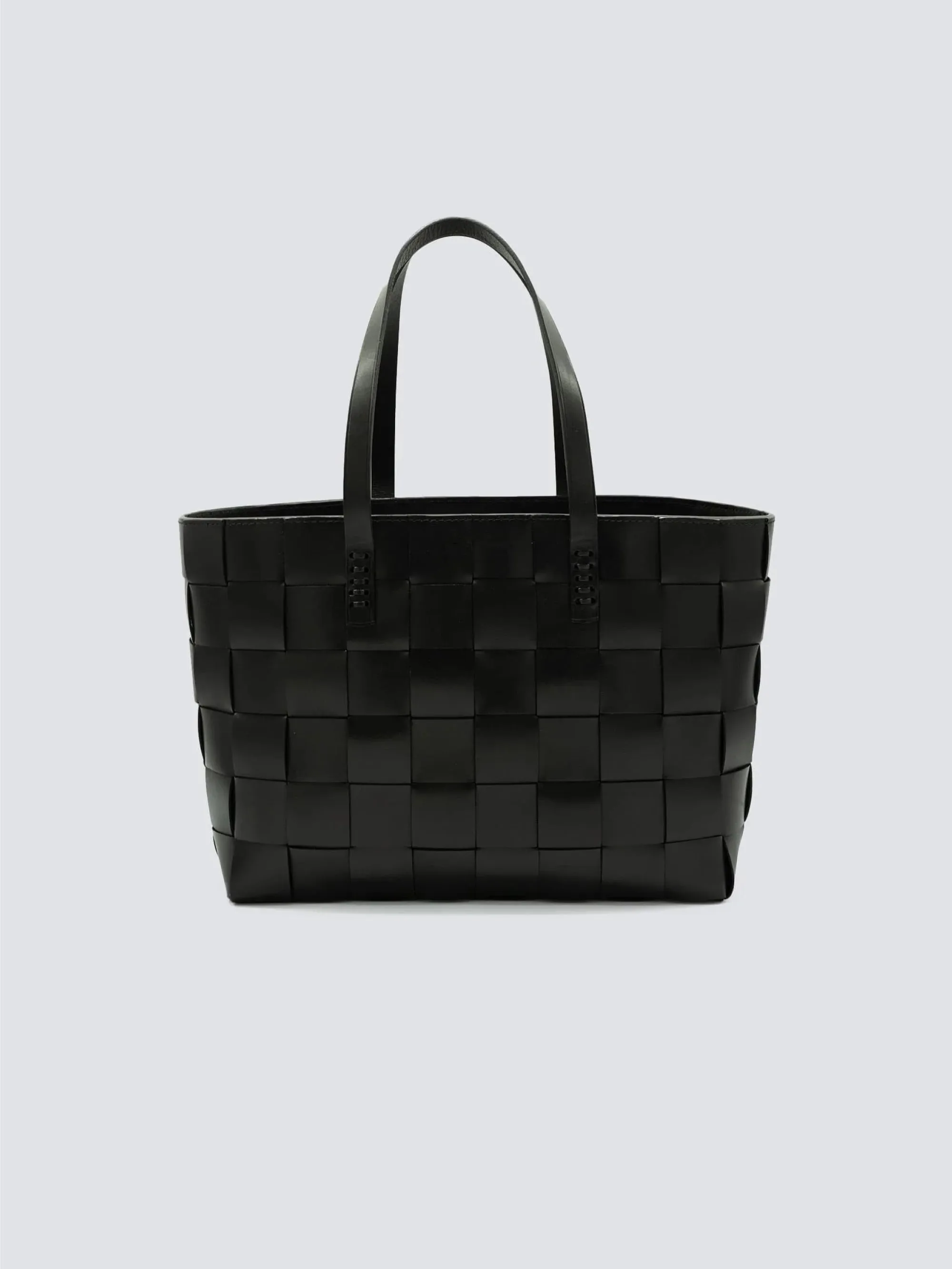 Black Leather Japan Tote Shoulder Bag