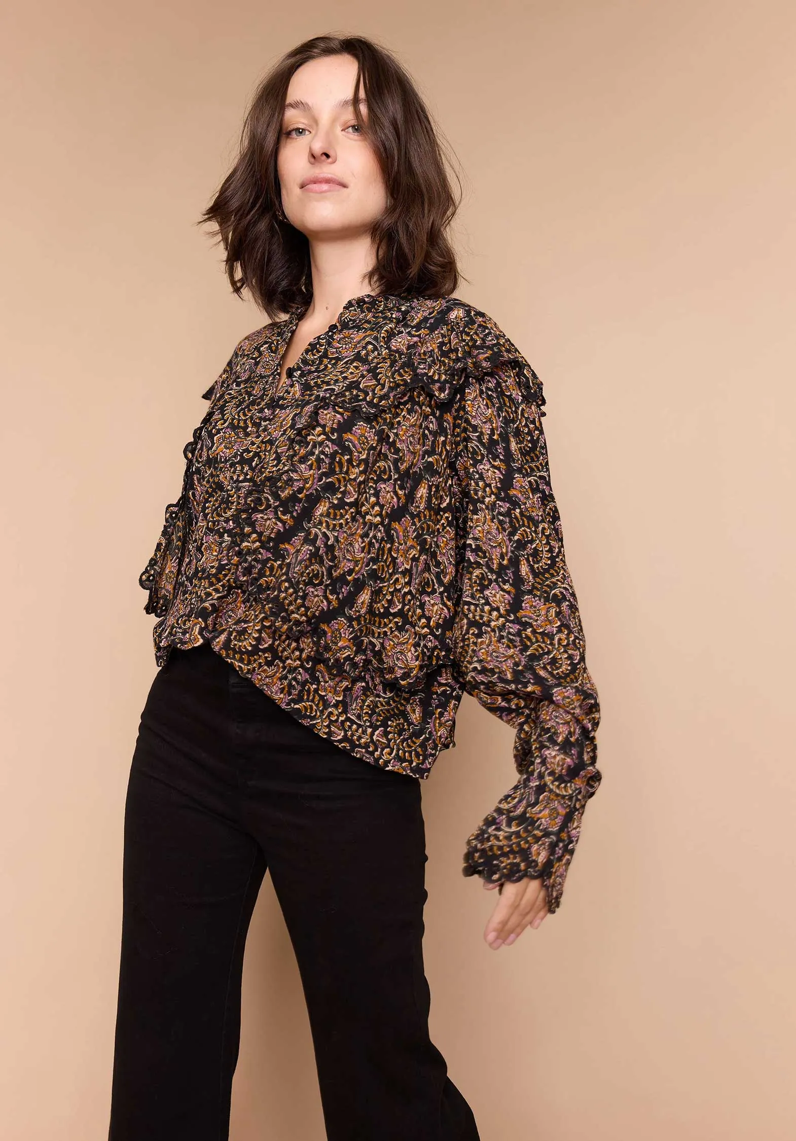 Blouse Pollenu Print-Anita