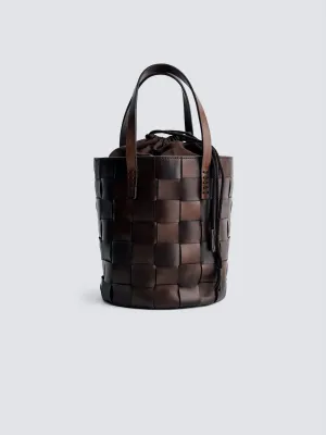 Brown Japan Bucket Bag