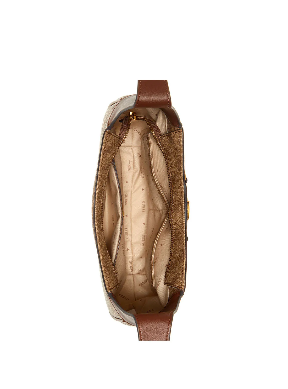 Brown Logo Izzy Hobo Bag