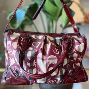 BURBERRY House Check Hearts Handbag