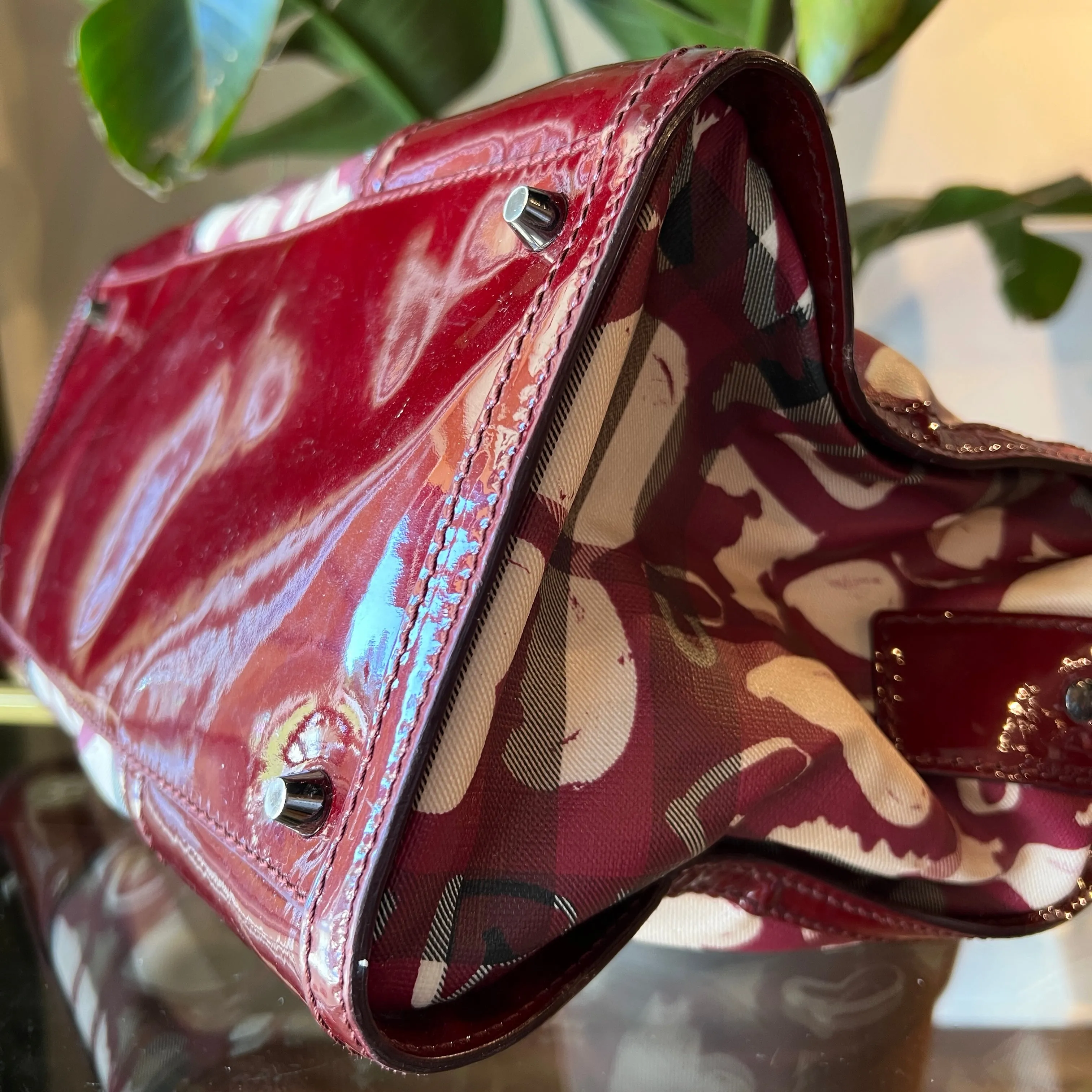 BURBERRY House Check Hearts Handbag