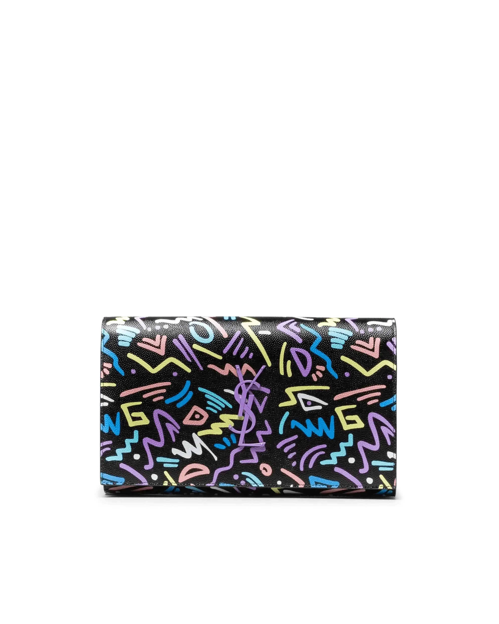 Chain Wallet With Graphic Design