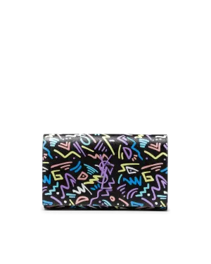 Chain Wallet With Graphic Design