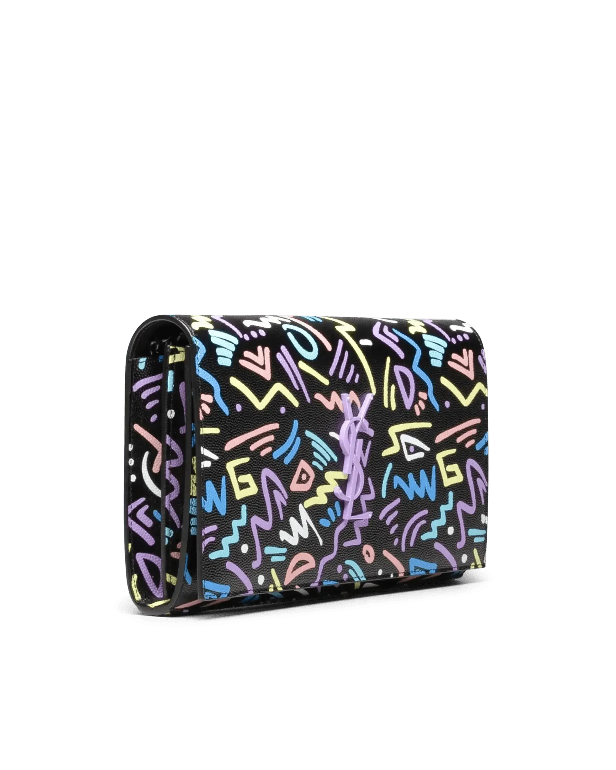 Chain Wallet With Graphic Design