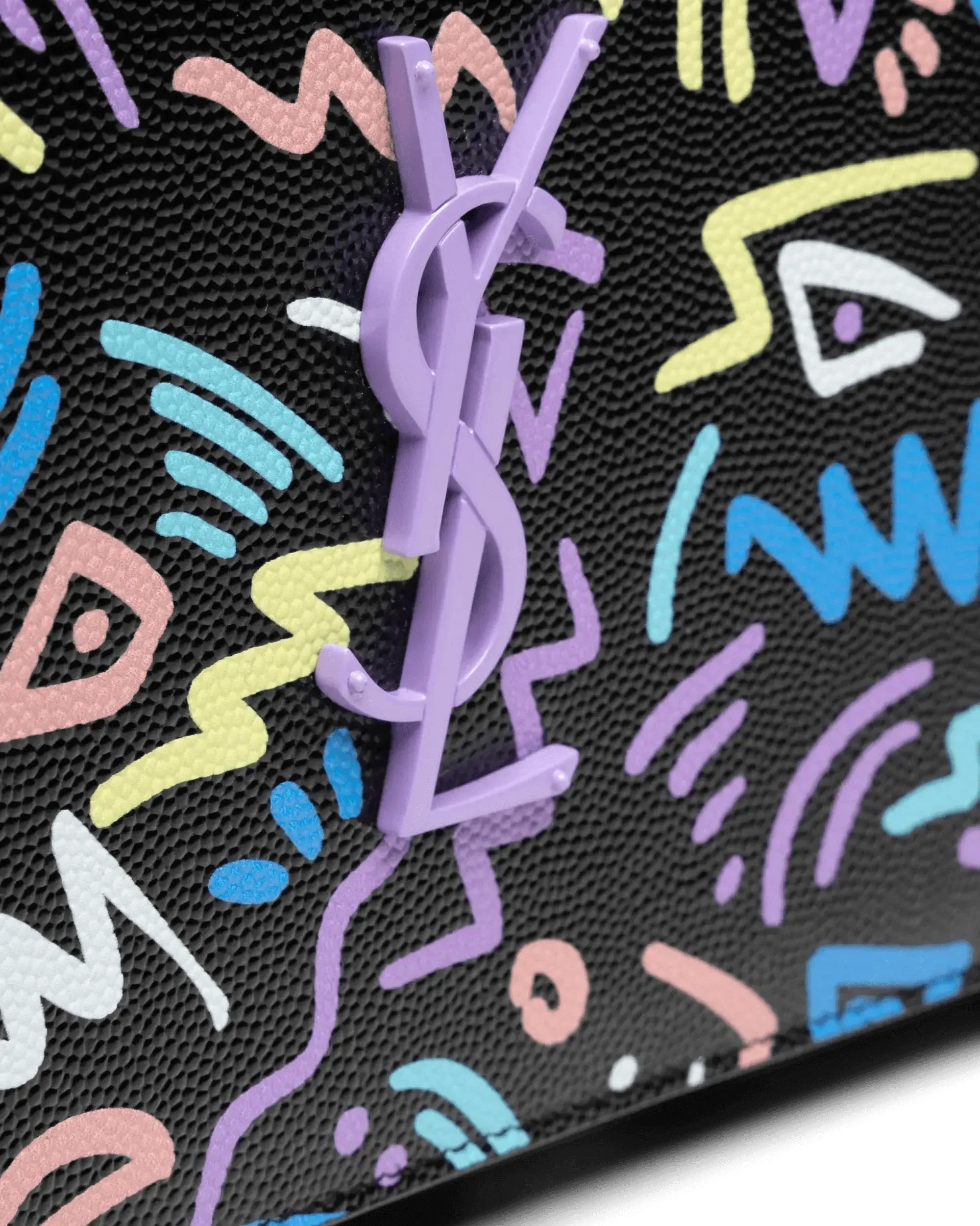 Chain Wallet With Graphic Design