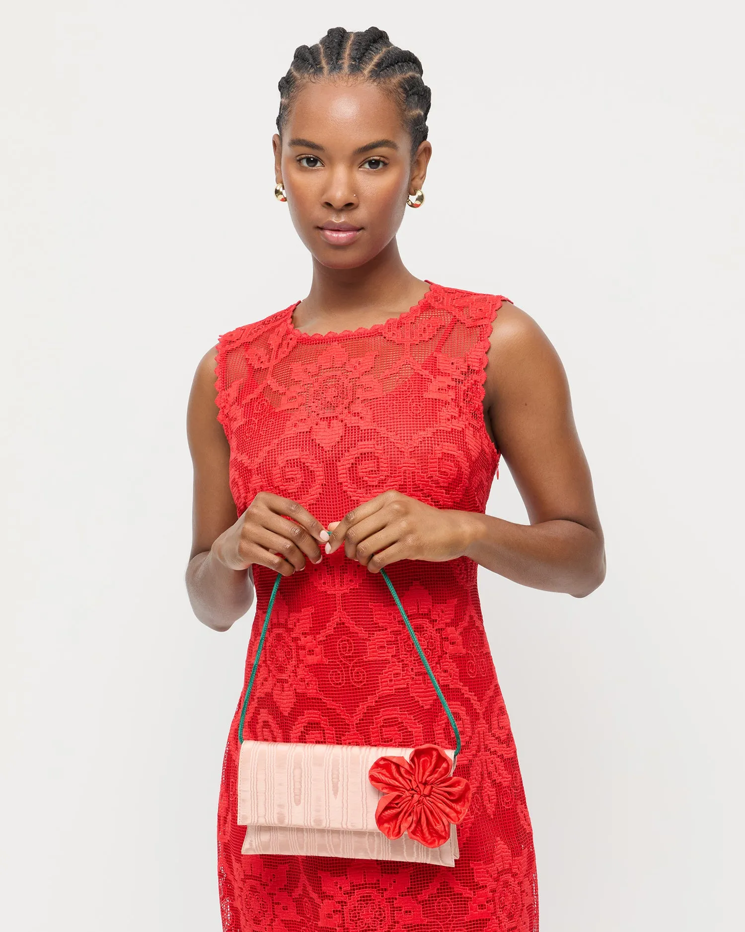 Charlee Blush Flower Shoulder Bag