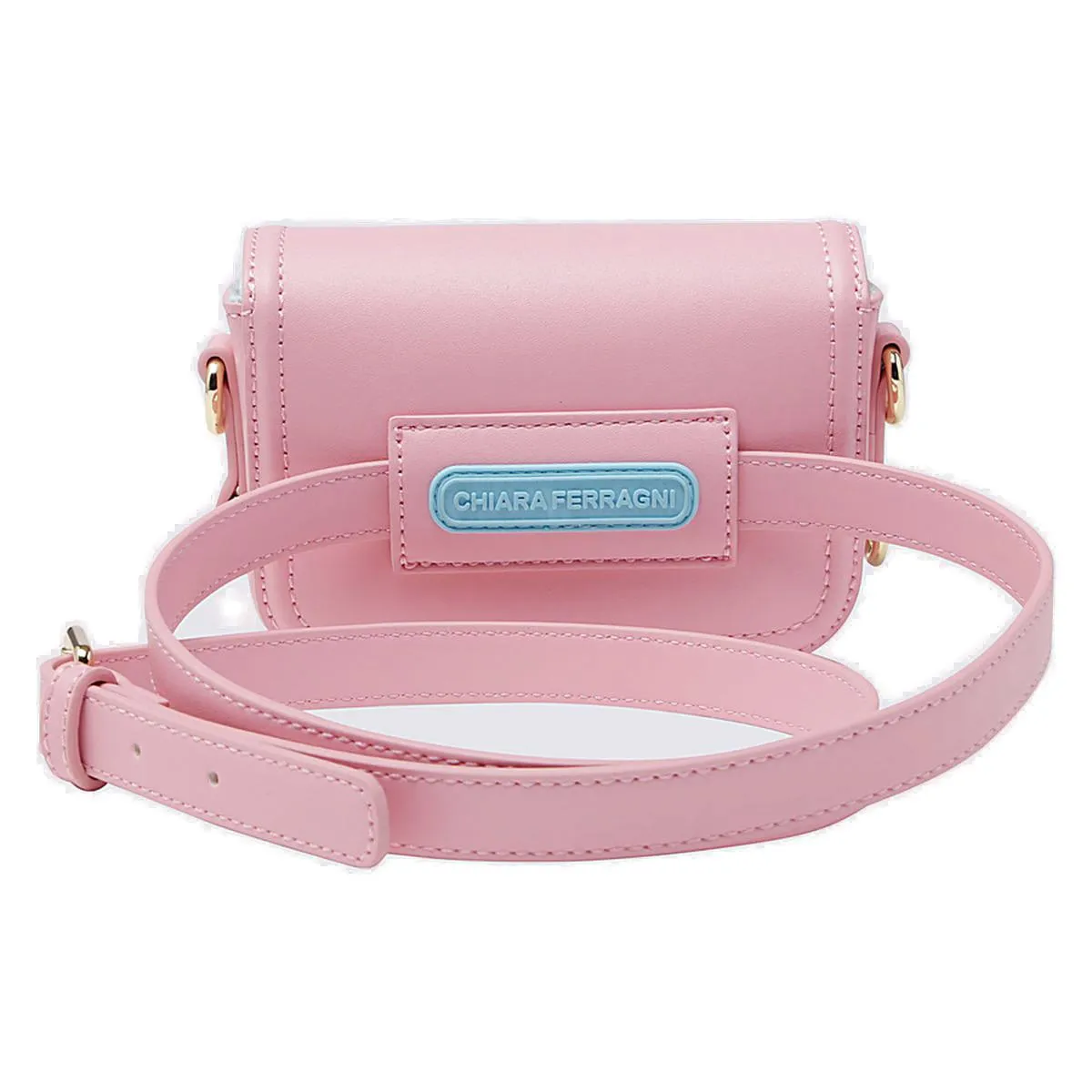 Chiara Ferragni Eyelike Embossed Chain-Link Belt Bag