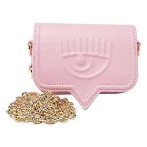 Chiara Ferragni Eyelike Embossed Chain-Link Belt Bag