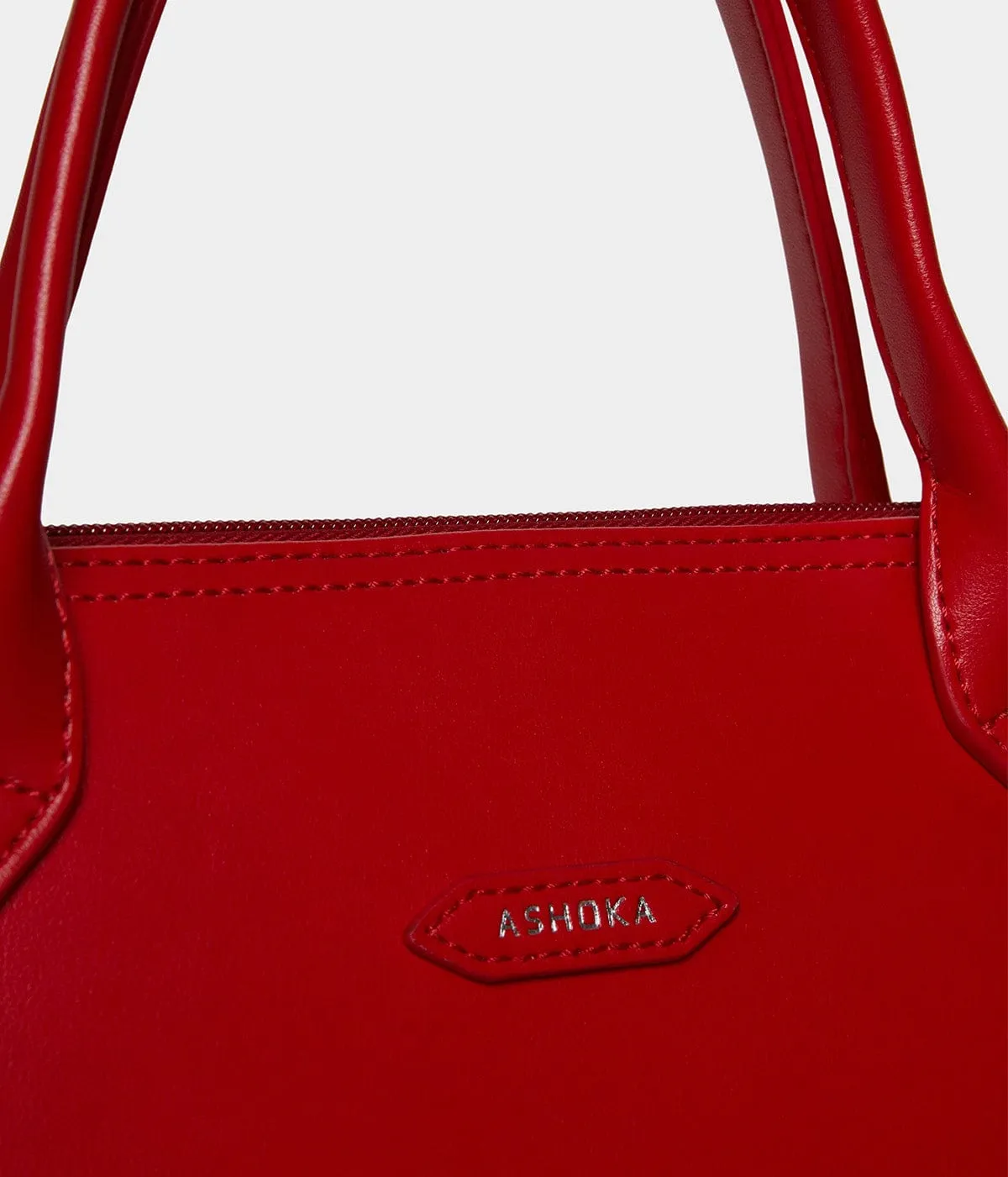 City Vegan Apple Skin Leather Briefcase | Red