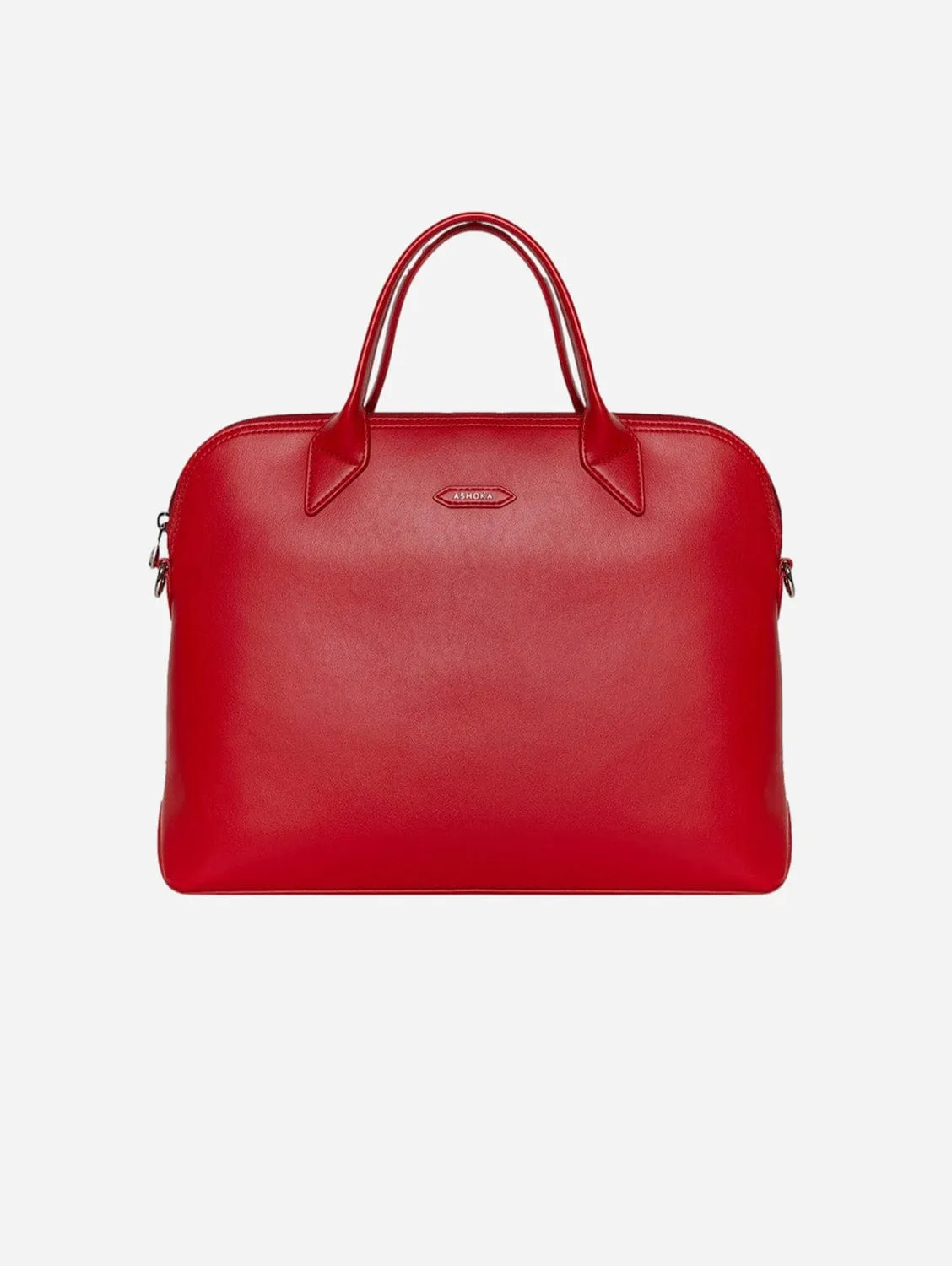 City Vegan Apple Skin Leather Briefcase | Red