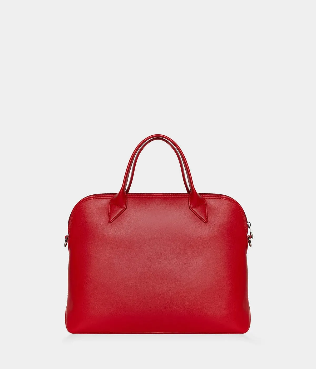 City Vegan Apple Skin Leather Briefcase | Red