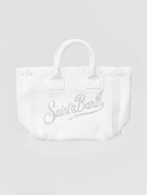 Colette Bag in White Canvas