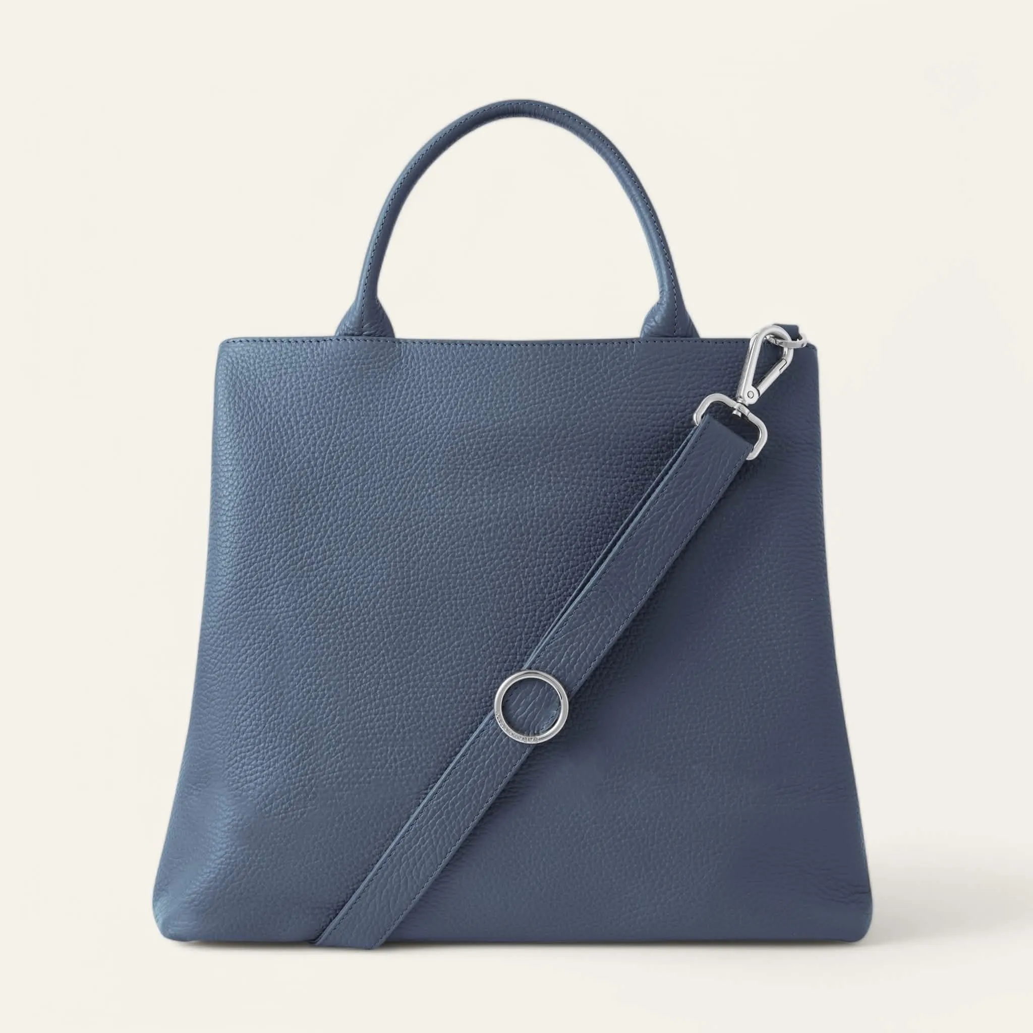 Dahlia Tote | Bluebell with Silver hardware