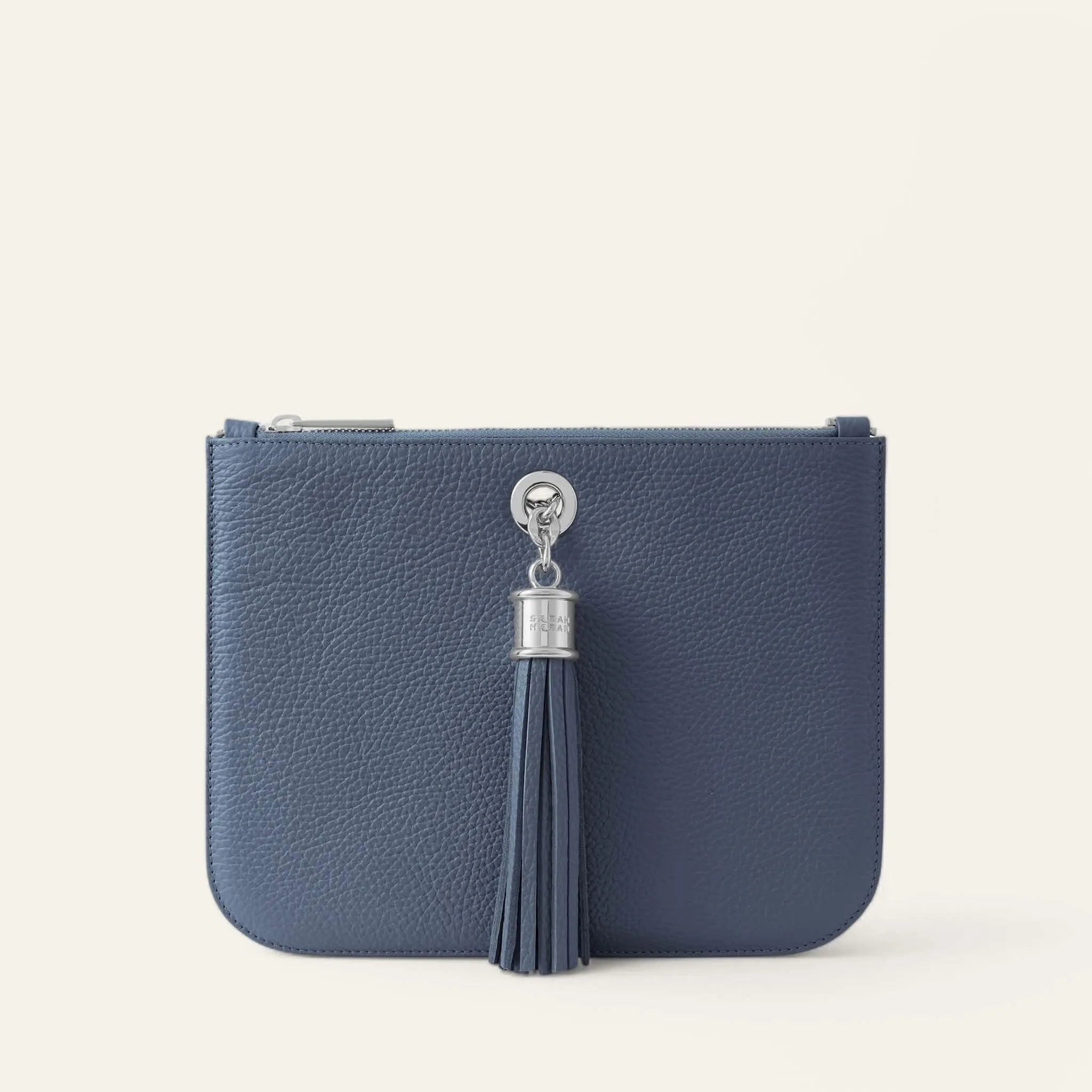 Dahlia Tote | Bluebell with Silver hardware