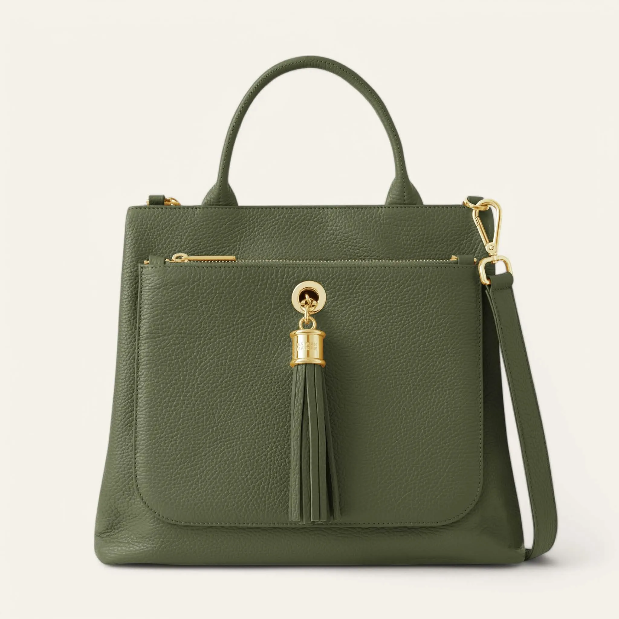 Dahlia Tote | Olive with Gold hardware