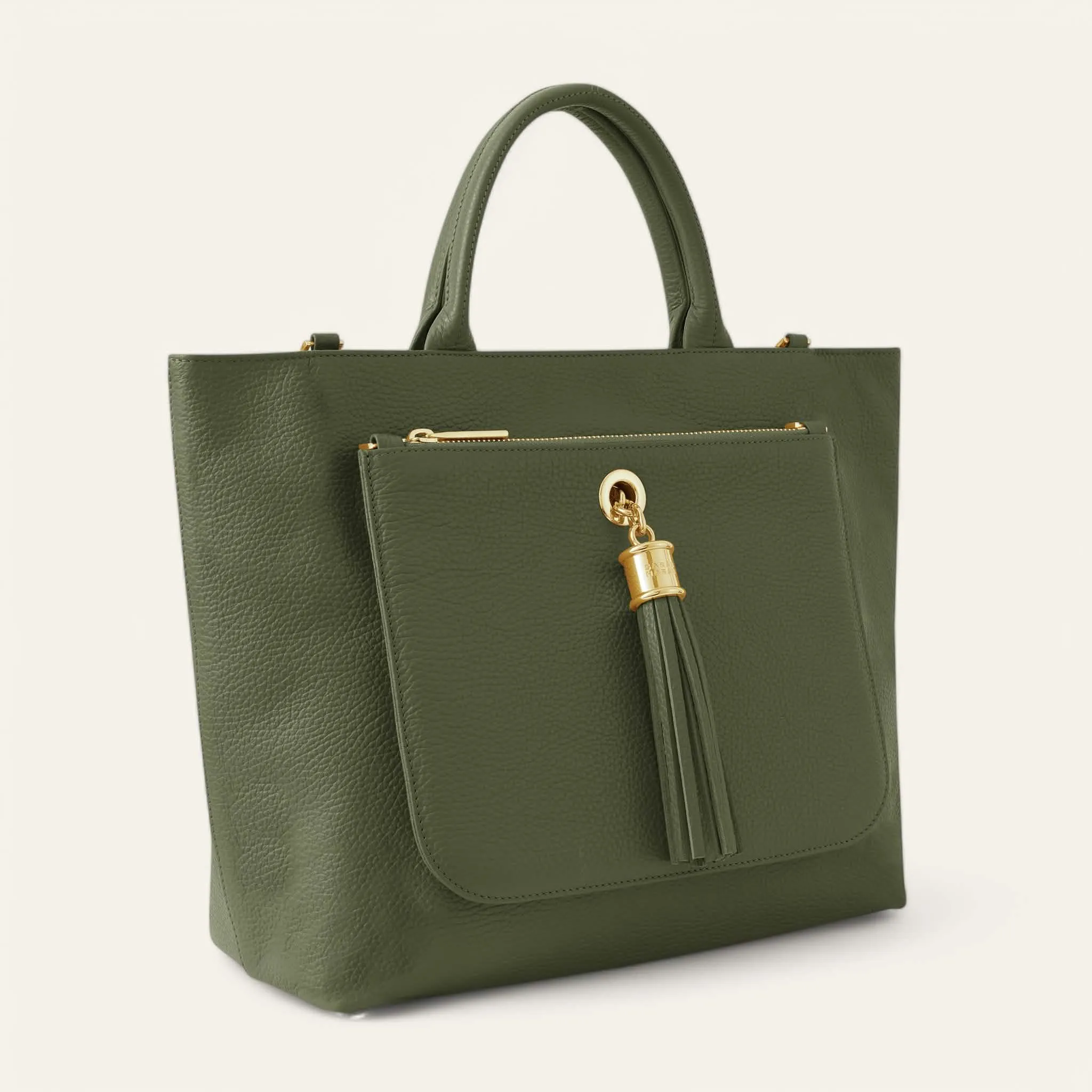Dahlia Tote | Olive with Gold hardware