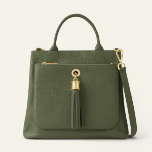 Dahlia Tote | Olive with Gold hardware