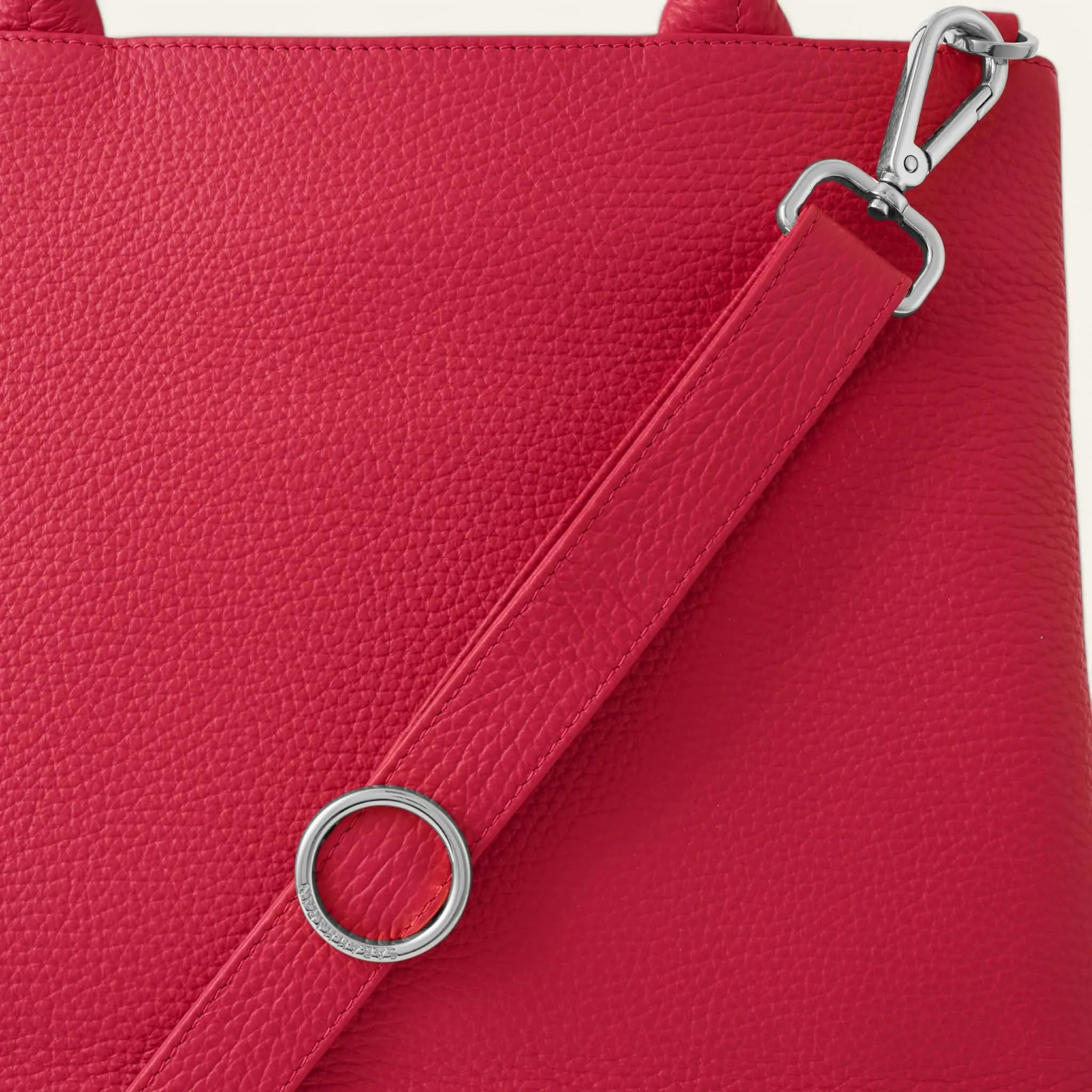 Dahlia Tote | Pillarbox Red with Silver hardware