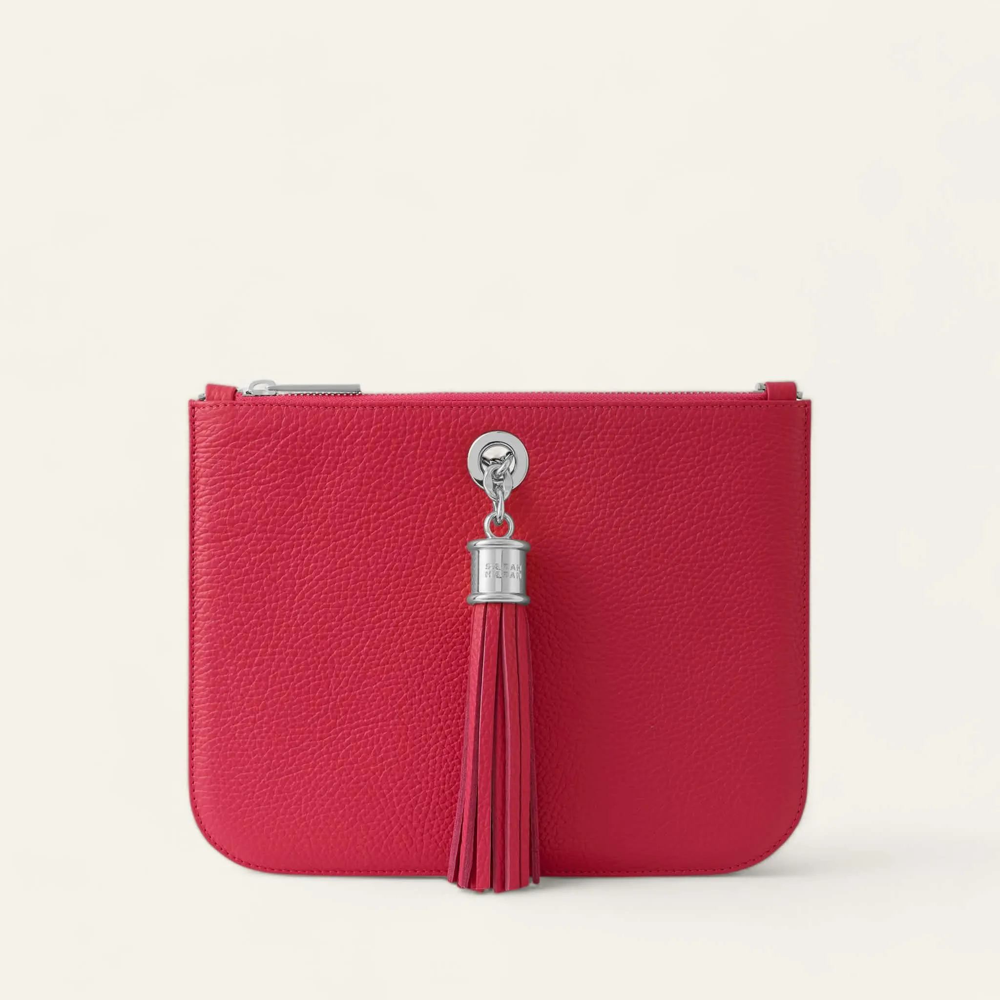 Dahlia Tote | Pillarbox Red with Silver hardware