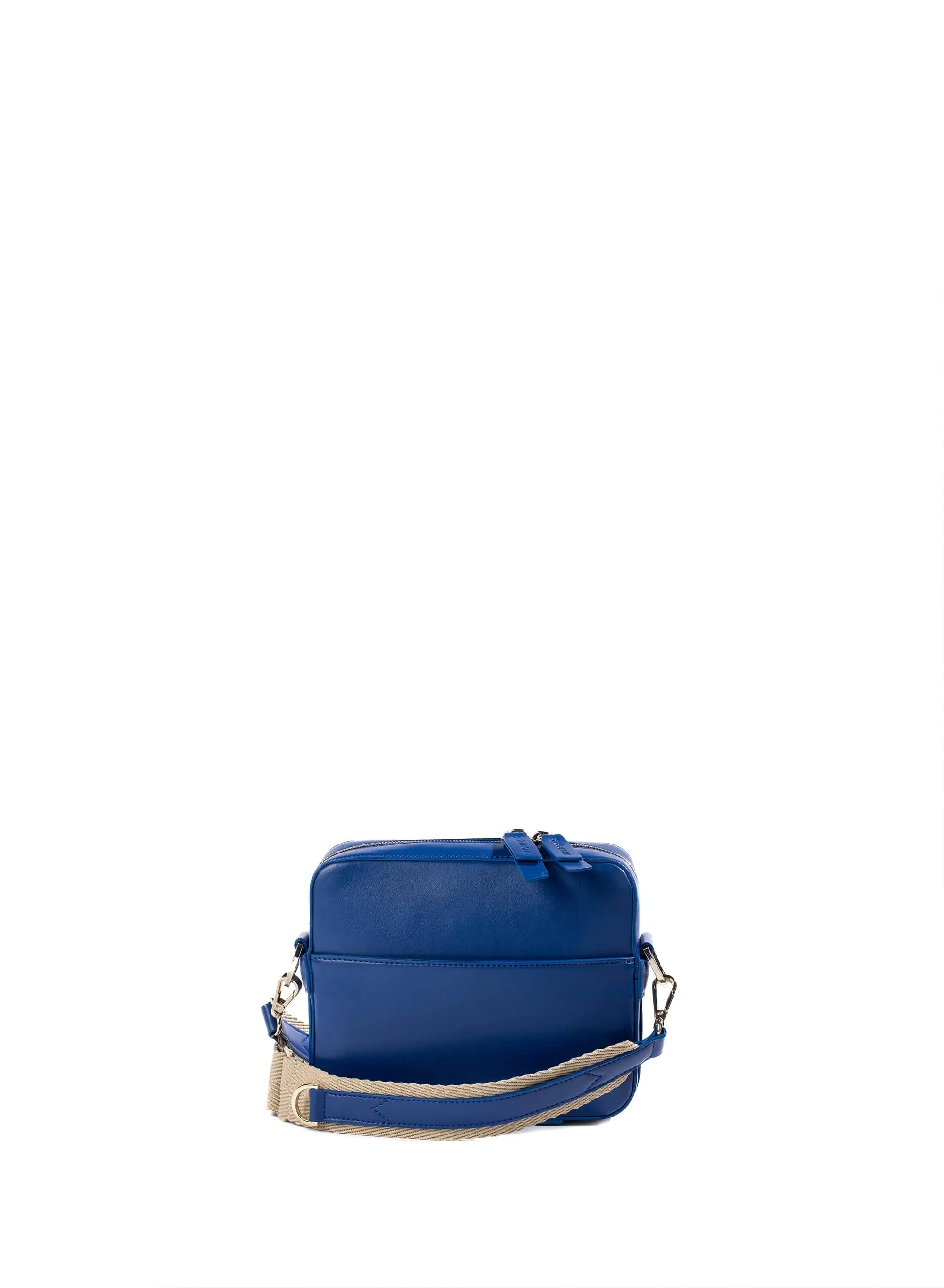 Dalila Apple Leather Vegan Crossbody Bag | Blue