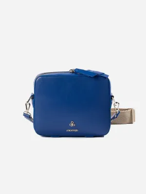 Dalila Apple Leather Vegan Crossbody Bag | Blue