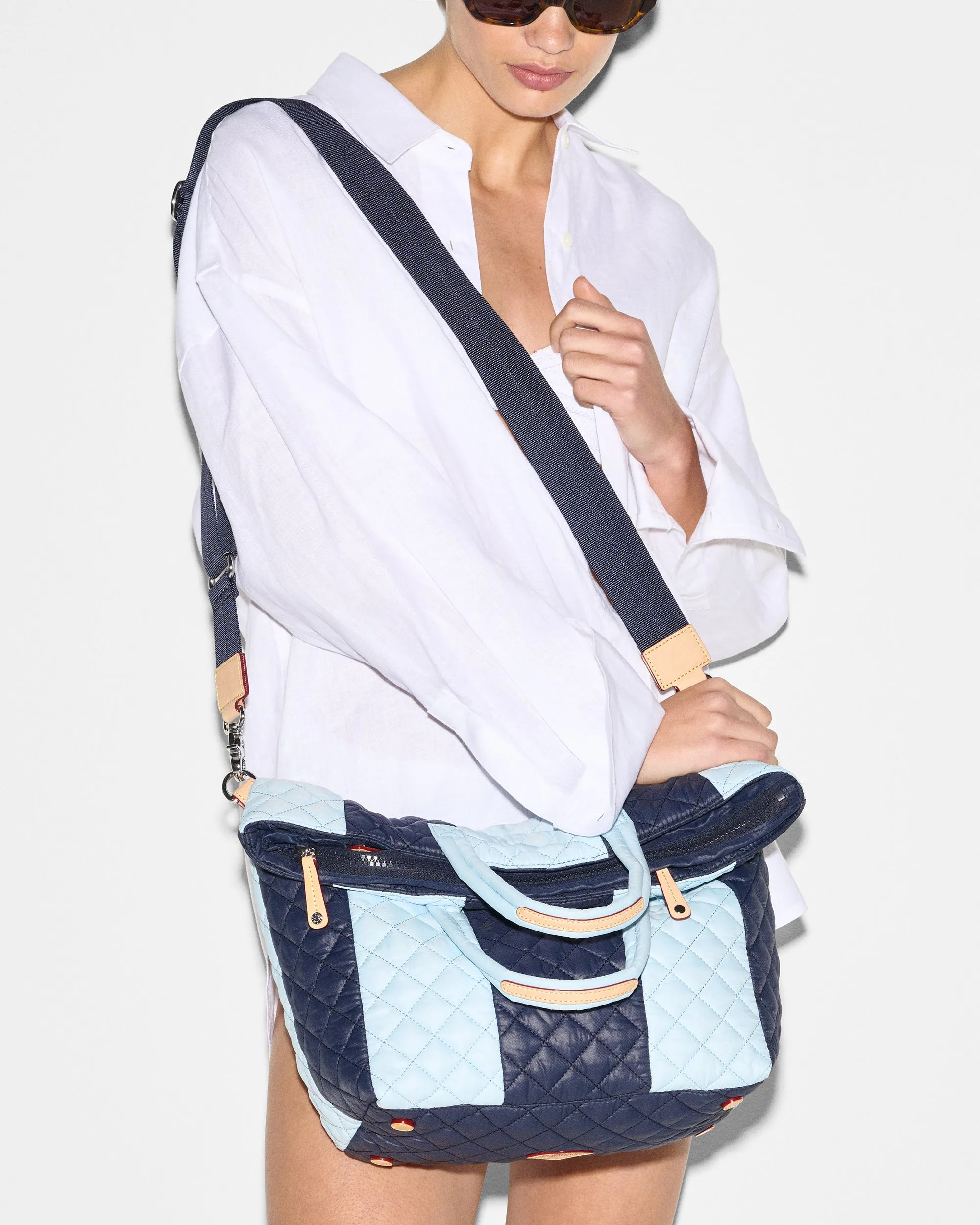 Dawn/Crystal Blue Cabana Tote