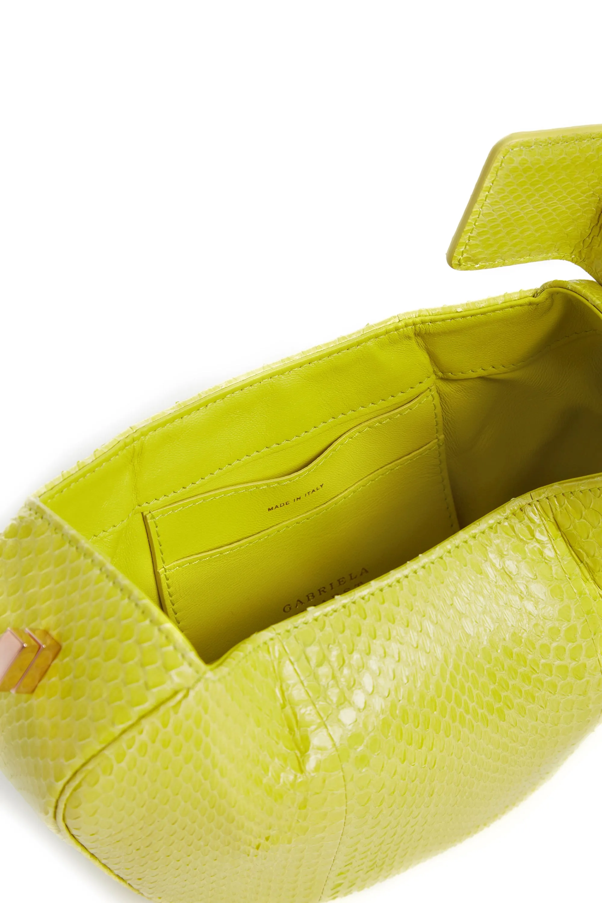 Demi Bag in Lime Adamite Snakeskin