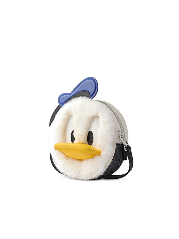 Donald Duck Jacquard with Leather Crossbody & Shoulder Bag