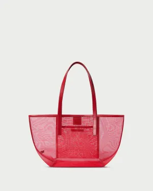 Easton Red Mesh Tote