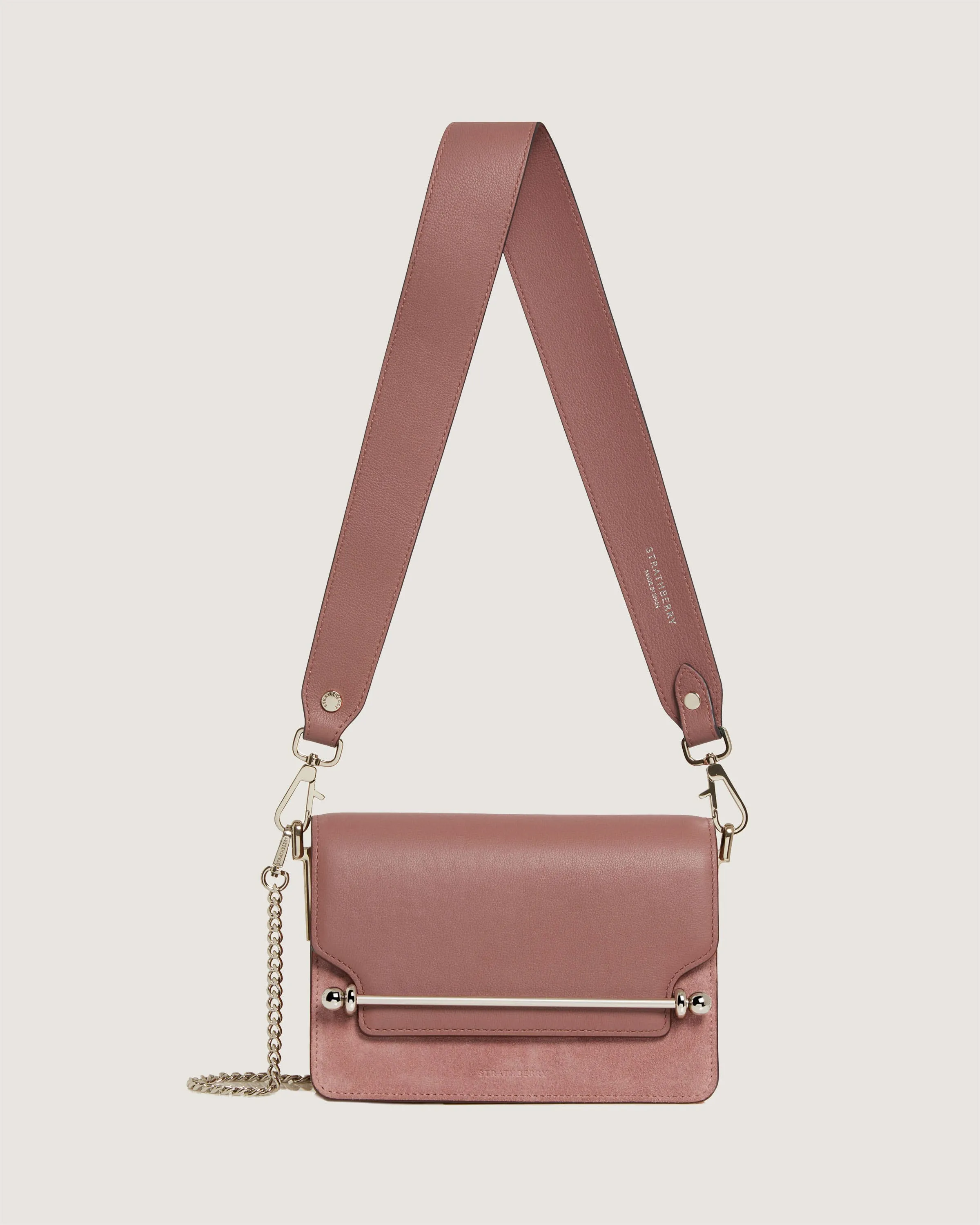 East/West Mini Multi Strap - Sienna/Dusty Pink Suede